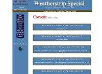 Corvette Weatherstrip Special